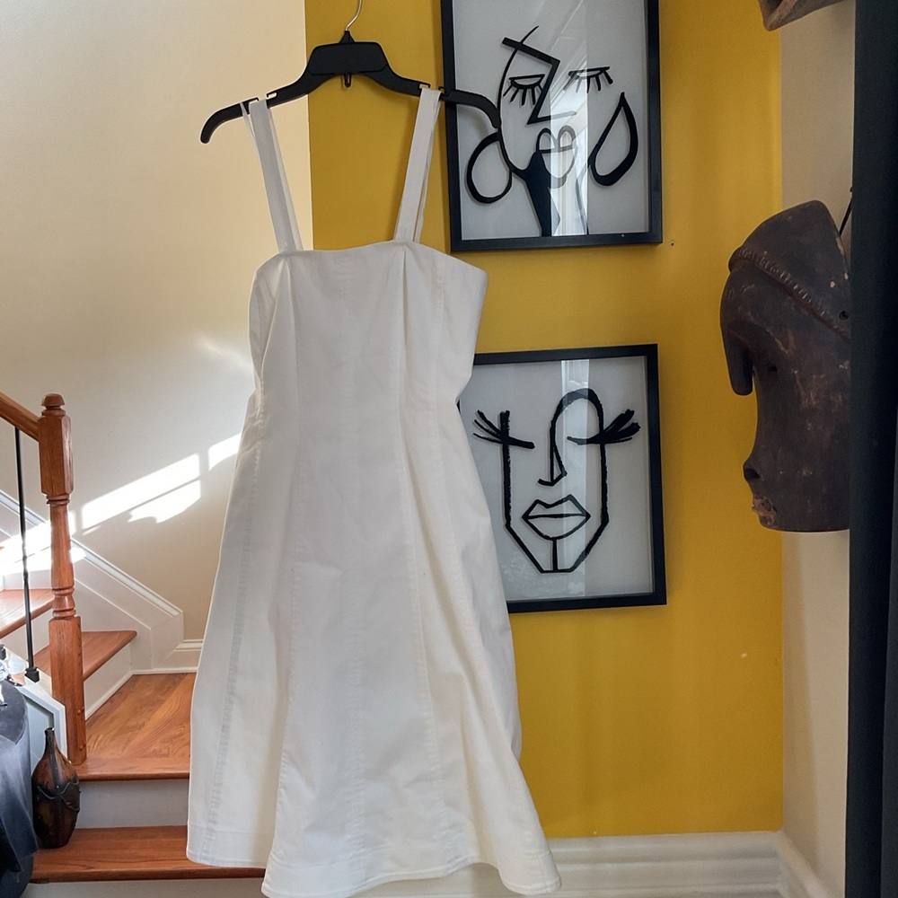 WORTH IT!!! White denim type dress Size 10 NWOT
